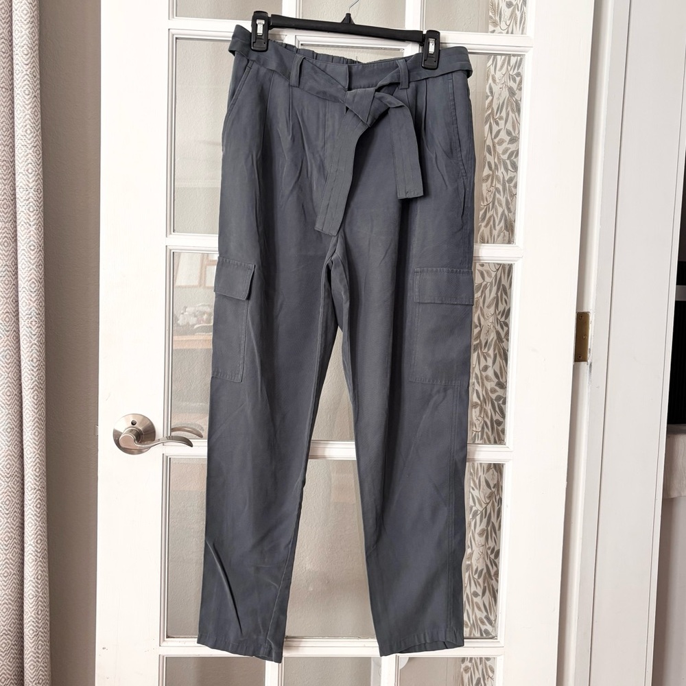NINE WEST Belted High Rise Utility Pants Sz L